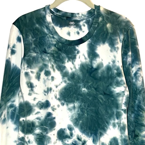 Tie Dye Yoga Top Long Sleeve Workout Top NWT - Size S - Picture 3 of 9